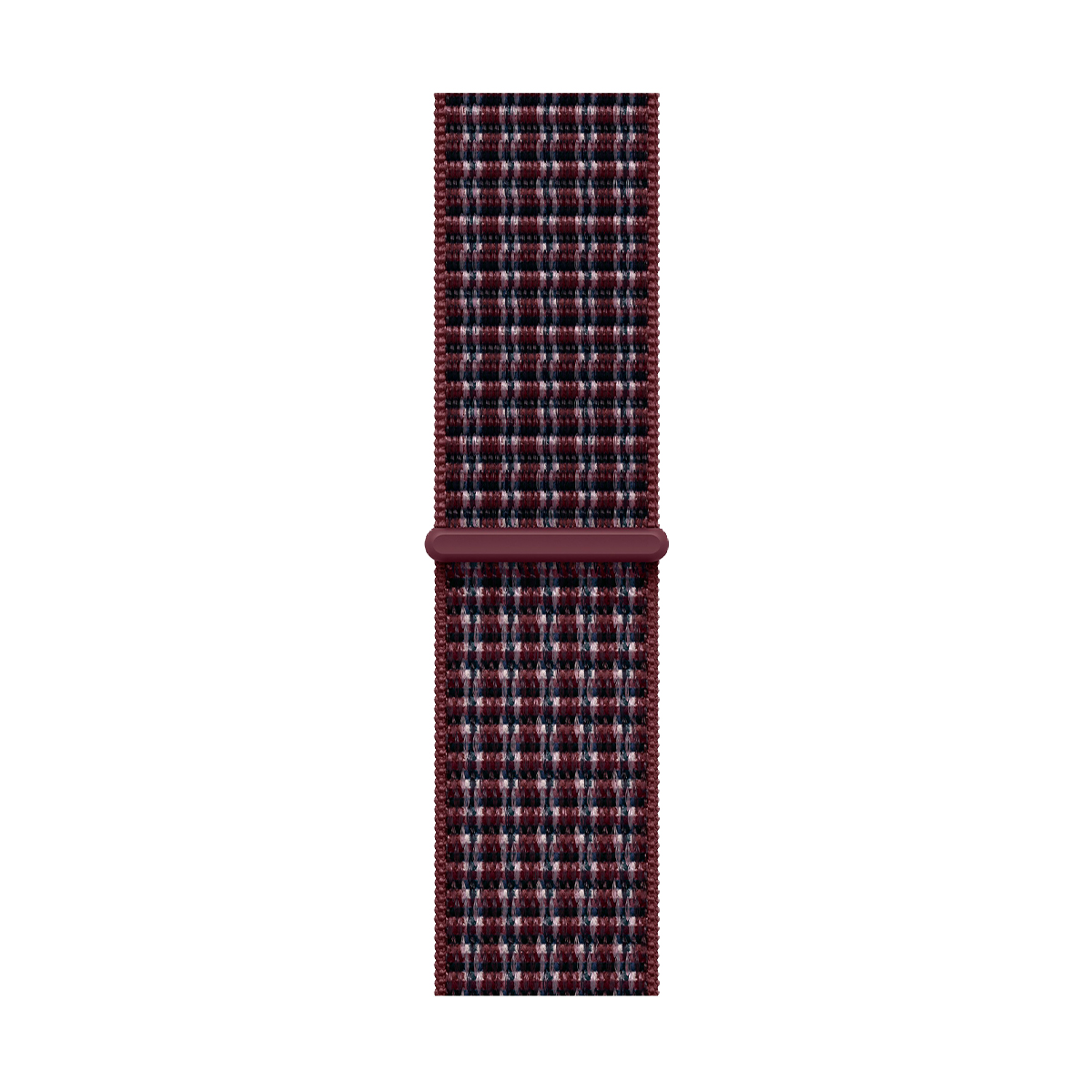 Apple Watch Series 12, 42 мм корпус из алюминия цвета «Black», ремешок Sport Loop цвета «Burgundy Plaid» — изображение 3