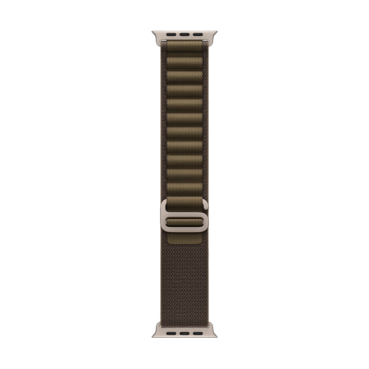 Apple Watch Ultra 4, 49 мм корпус из титана цвета «Natural», ремешок Alpine Loop цвета «Dark Olive» размера S — изображение 3