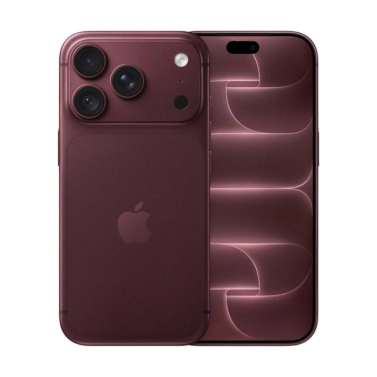 Apple iPhone 18 Pro 256 ГБ eSIM Burgundy — вид спереди и сзади