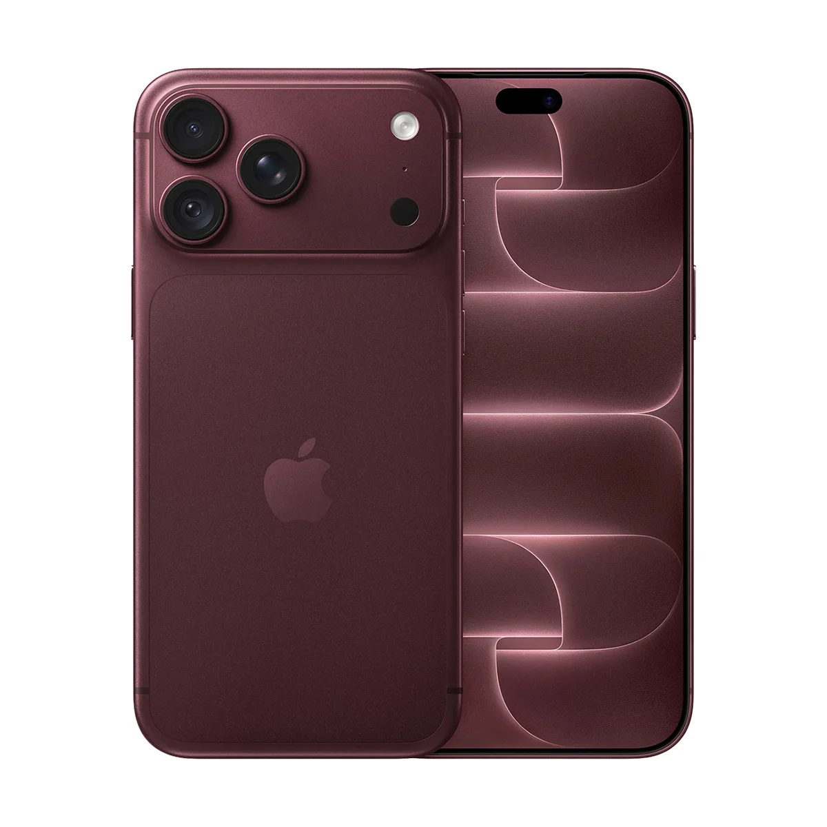 Apple iPhone 18 Pro Max 256 ГБ SIM + eSIM Burgundy — вид спереди и сзади