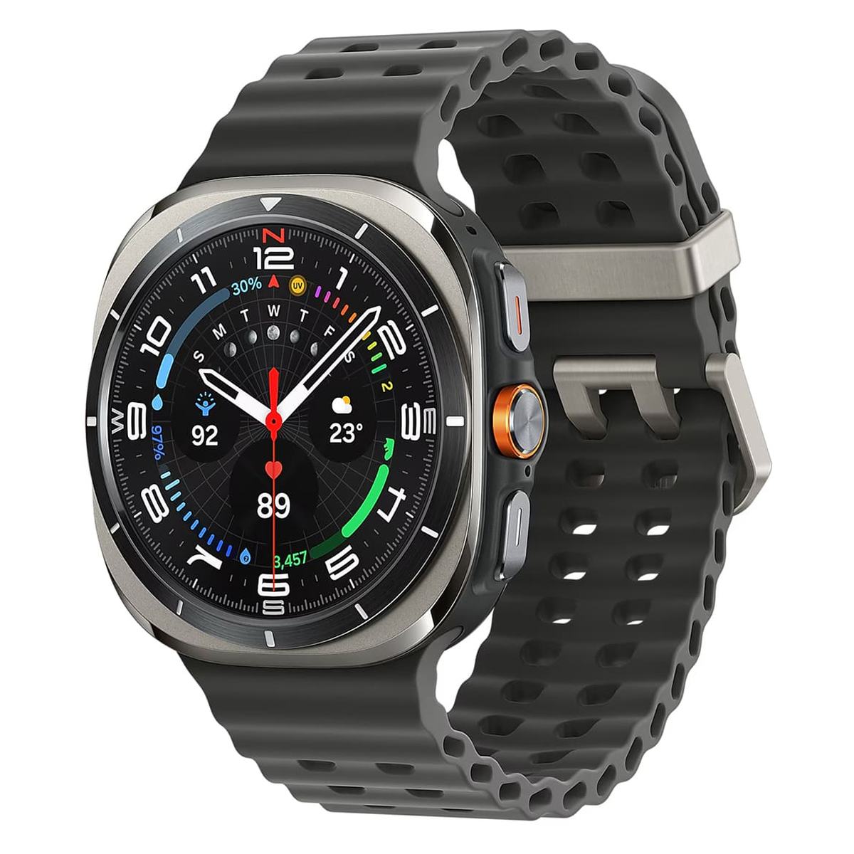 Часы Samsung Galaxy Watch Ultra 47 мм Titanium Silver, серебряный титан (2025) — фото 1